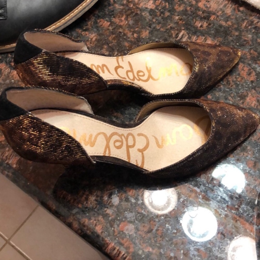 Sam Edelman Metallic Cheetah 2.5in Heel